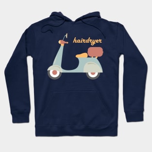 Moped "hairdryer" in fun retro colors (Izzard reference) Hoodie